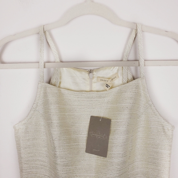 NWT Paper Crown Metallic Cocktail Dress - Picture 4 of 7